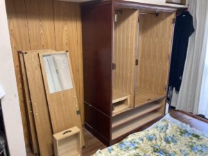 柏市の大型家具解体1