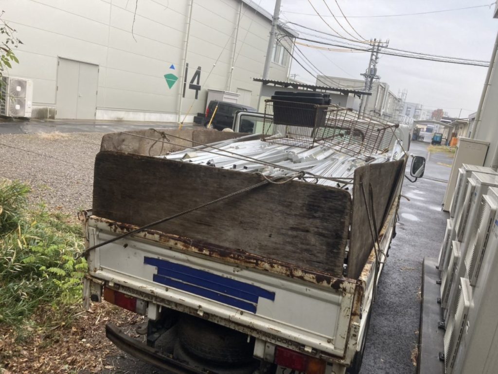 工事に伴う廃材回収